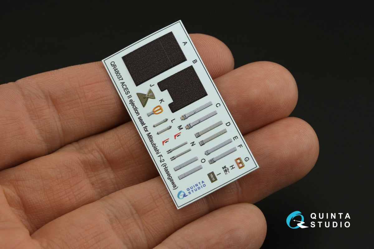 Quinta Studio QD48012 Mitsubishi F-2A 3D-Printed coloured Interior on decal paper (Hasegawa) 1/48 – zdjęcie 10