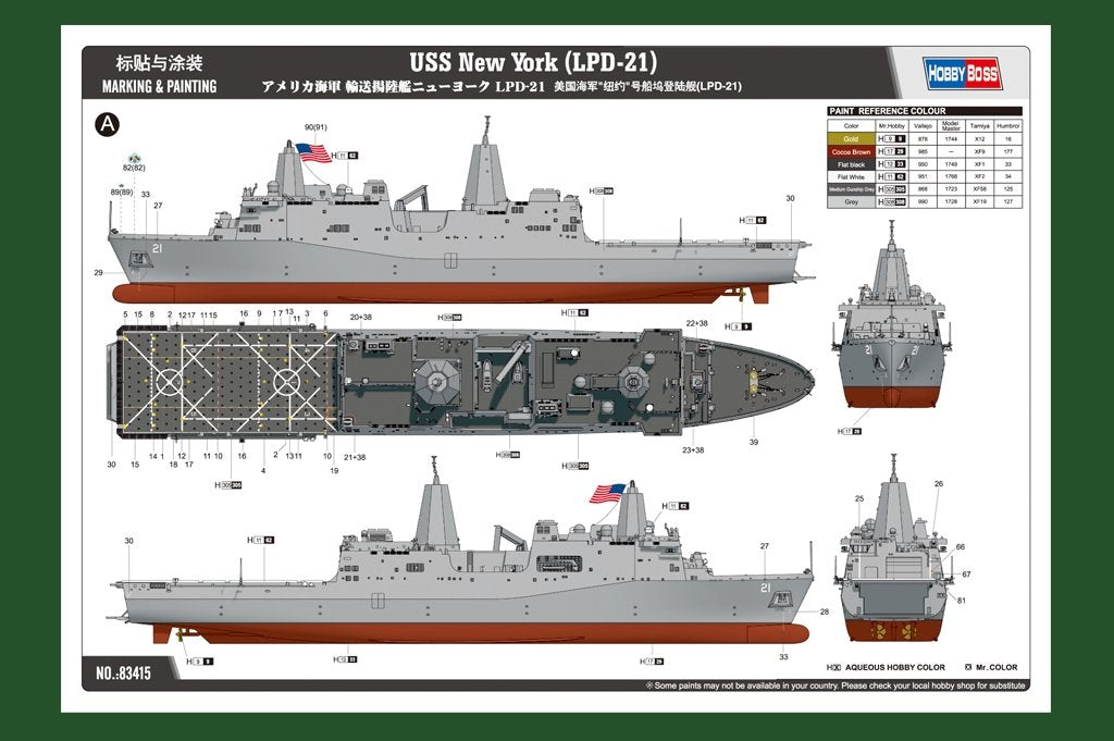 Hobby Boss 83415 USS Forrest Sherman DDG-98 1/700 – zdjęcie 3