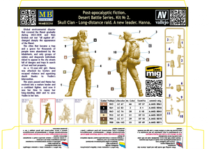 Master Box 35214 Pоst-apocalyptic fiction. Desert Battle Series. Skull Clan - Long distance raid. Kit No.2 A new leader. Hanna 1/35 – Bild 3