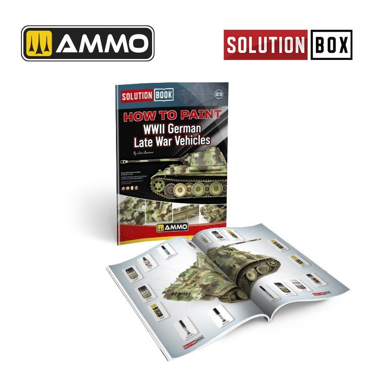 Ammo of Mig 6529 SOLUTION BOOK 23 - How to Paint WWII German Late War Vehicles (Multilingual Book) – zdjęcie 2