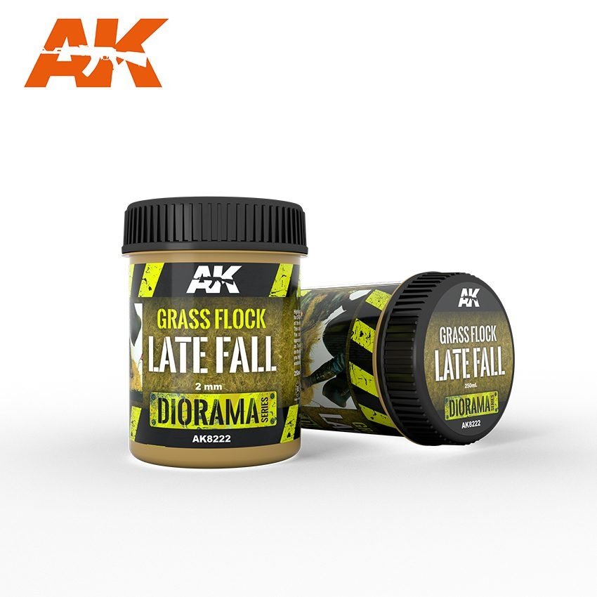 AK Interactive AK8222 GRASS FLOCK 2MM LATE FALL / Posypka trawa – zdjęcie 2