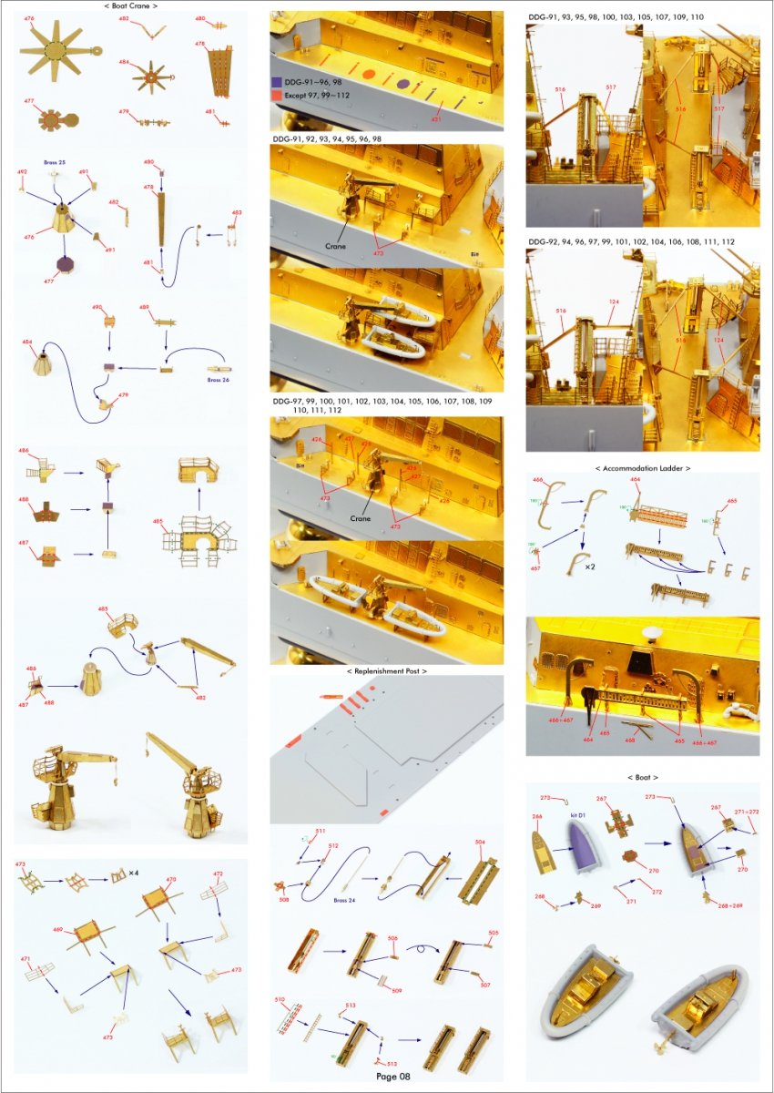 Pontos 35028F1 USS DDG-92 Momsen Flight IIa Detail Up Set 1/350 – immagine 18