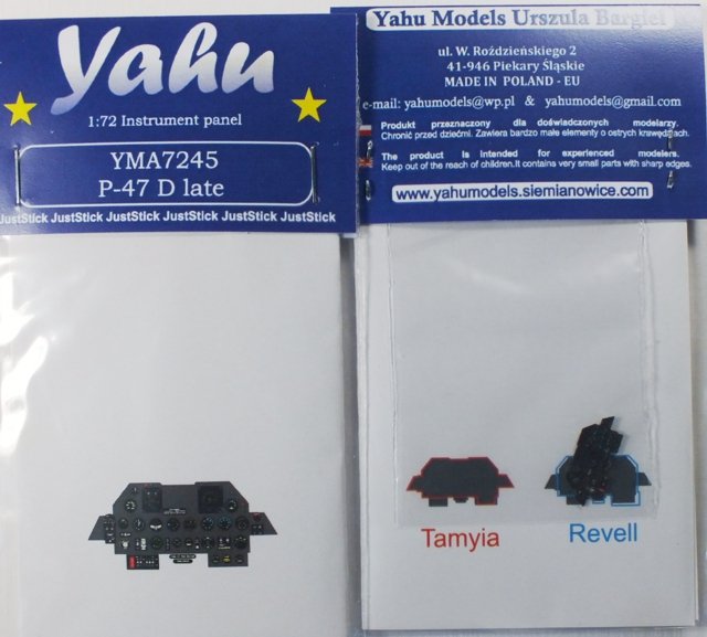 Yahu YMA7245 P-47 D late (Tamiya / Revell) 1/72