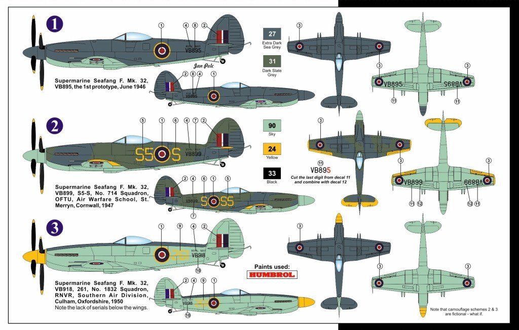 AZ Model AZ7585 Supermarine Seafang F.Mk 32 1/72 – zdjęcie 2