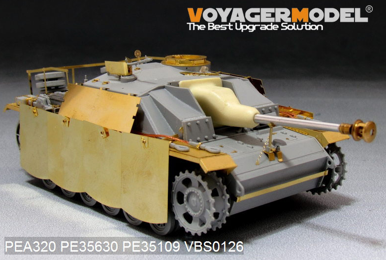 Voyager Model PEA320 WWII German StuG.III Ausf.G Final version Pivot-Mounting Swinging Type Hull Side Armour Skirts (For DRAGON) 1/35 – zdjęcie 5