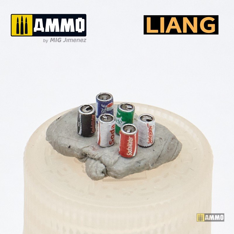 Liang 0412 3D-Print Model Soda Cans + Cardboard Boxes 2000s-2020s 1/35 – zdjęcie 6
