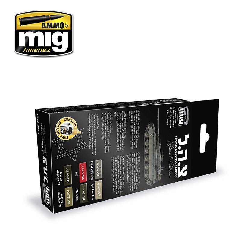 AMMO of Mig Jimenez 7163 ISRAEL DEFENSE FORCES SPECIAL EDITION 6x17ml. – zdjęcie 2