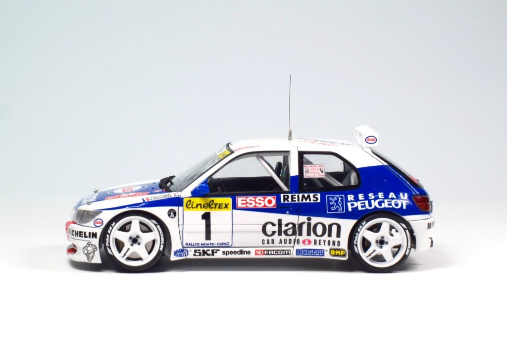 NuNu PN24009 Peugeot 306 MAXi ’96 MONTE CARLO RALLY 1/24 – zdjęcie 5
