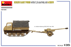 MiniArt 35485 RSO/01 Early Prod. with 7,5 cm Pak.40 &amp;amp; Crew 1/35 – immagine 4