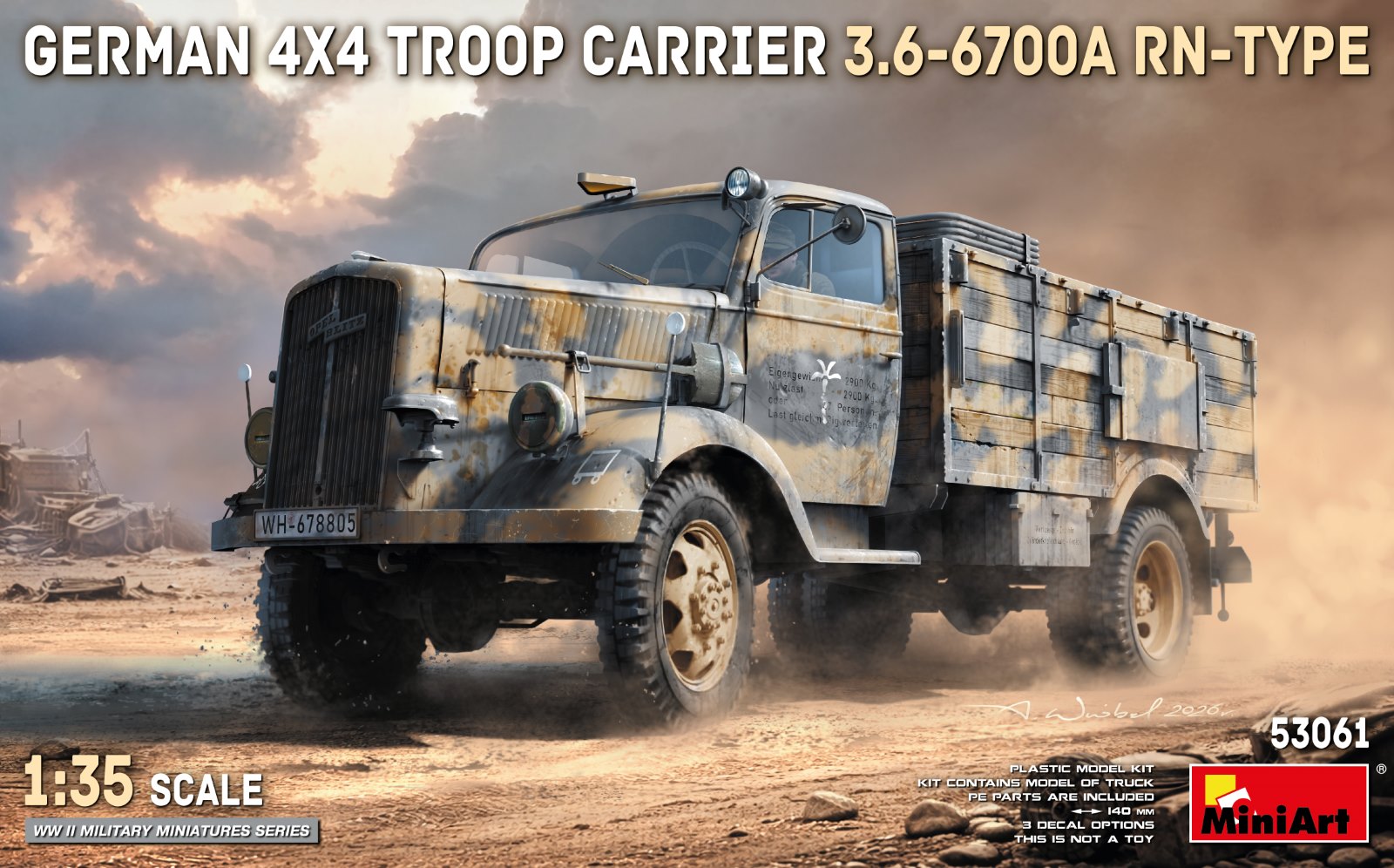 MiniArt 53061 GERMAN 4X4 TROOP CARRIER 3.6-6700A RN-TYPE 1/35
