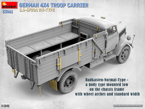 MiniArt 53061 GERMAN 4X4 TROOP CARRIER 3.6-6700A RN-TYPE 1/35 – imagen 5