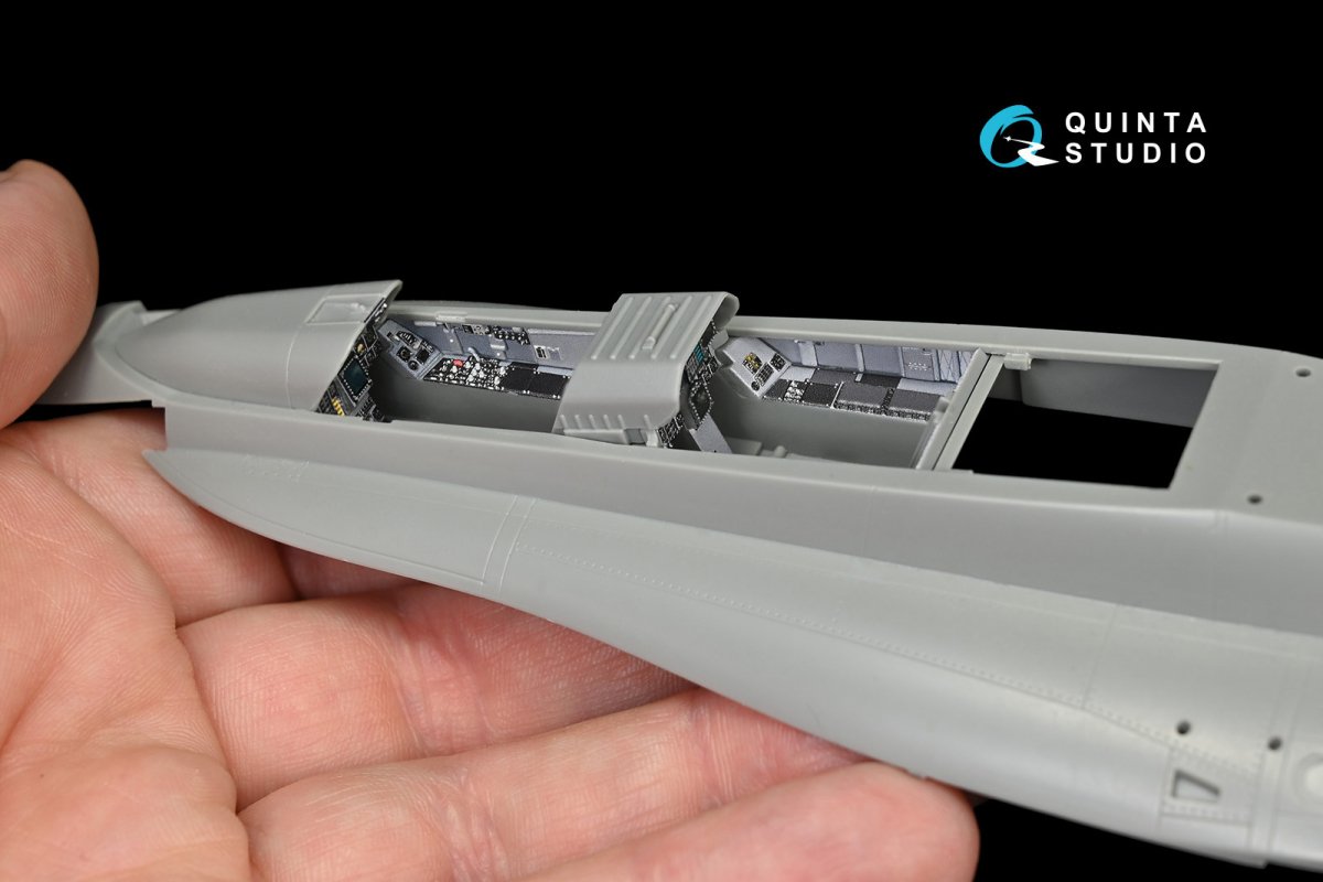 Quinta Studio QD48145 F/A-18B 3D-Printed &amp;amp; colored Interior on decal paper (for Kinetic kit) 1/48 – image 6