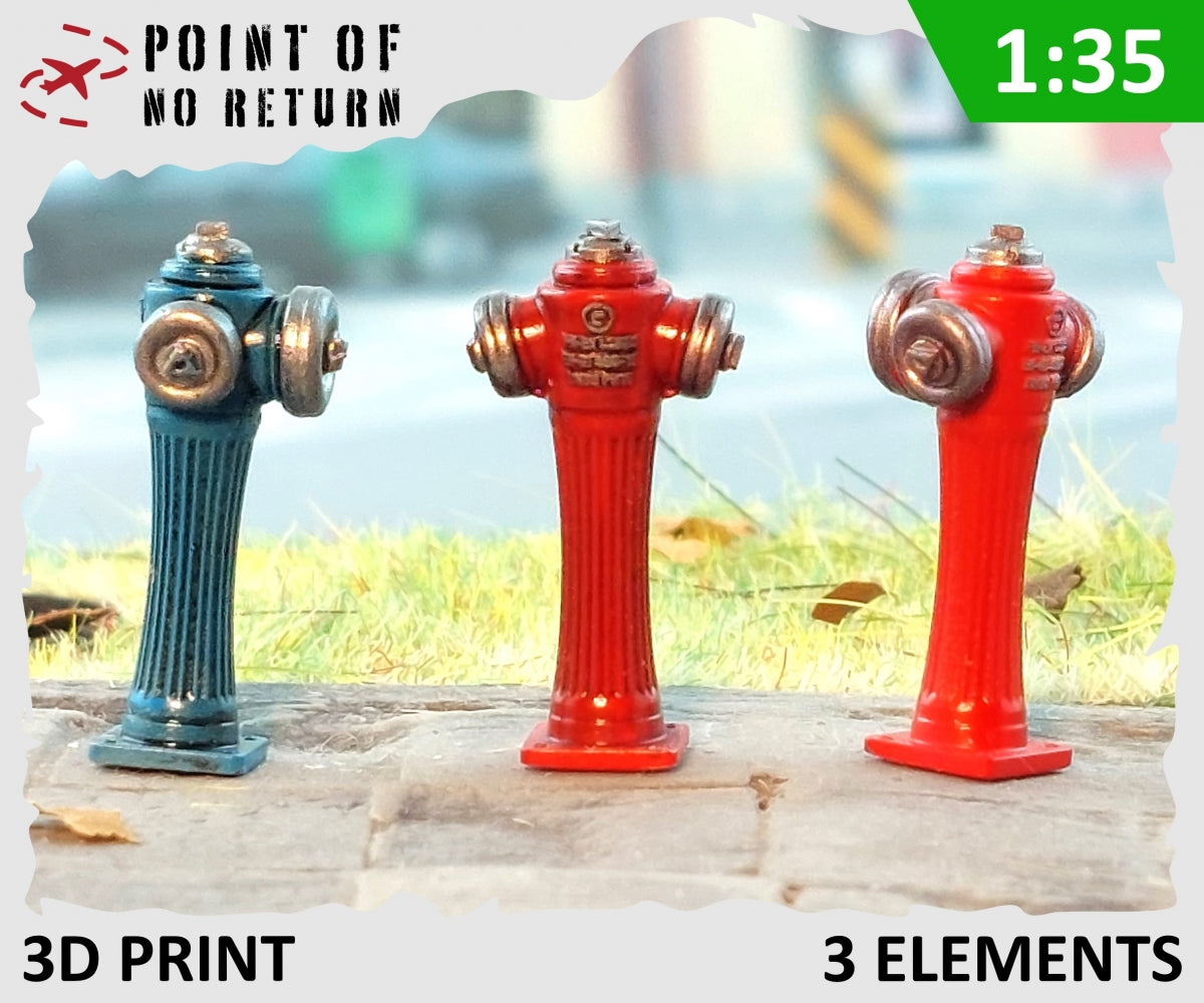 Point of no Return 3524059 Hydranty 3 szt / Hydrants 3pcs 1/35