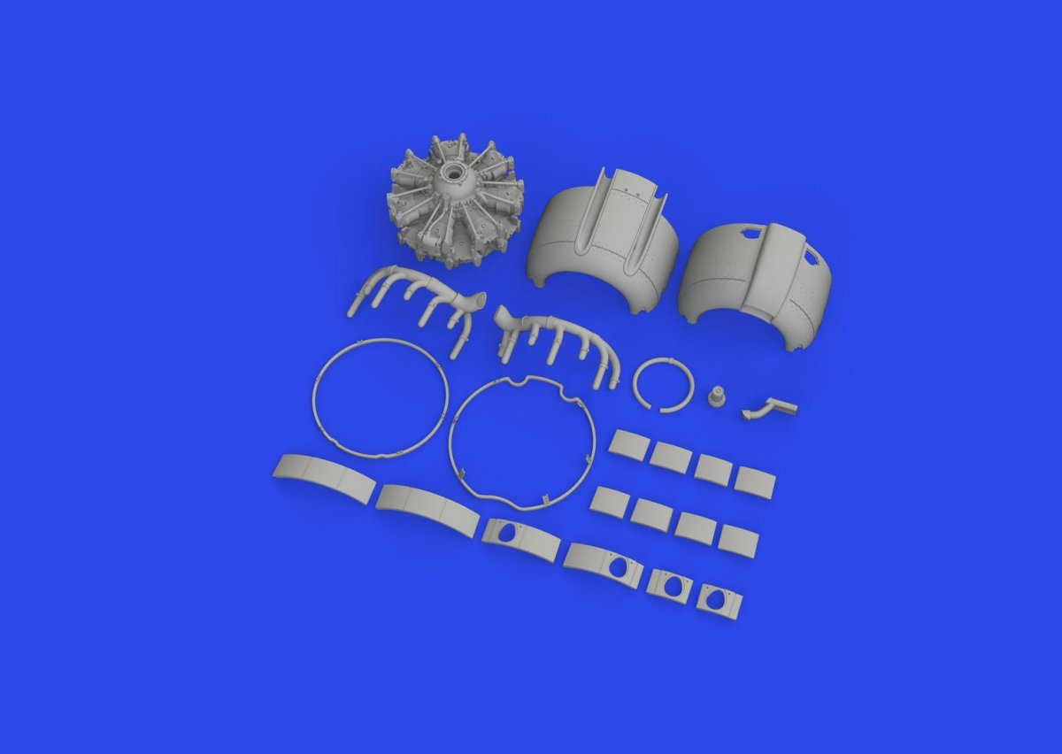Eduard 648852 A6M2-N Rufe engine complete PRINT EDUARD 1/48 – image 3