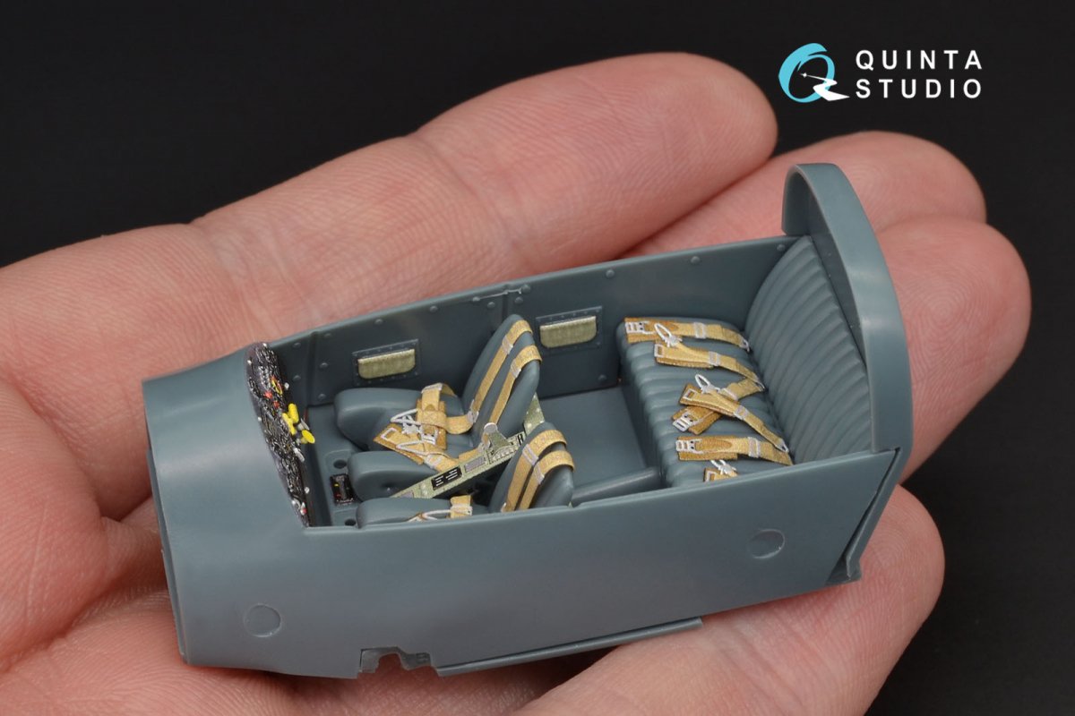 Quinta Studio QD48125 Bf108 3D-Printed &amp;amp; coloured Interior on decal paper (Eduard) 1/48 – zdjęcie 7