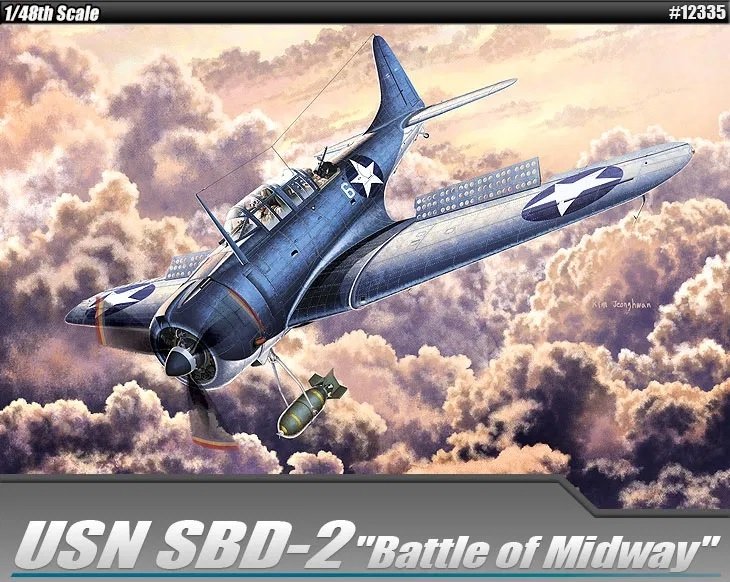 Academy 12335 SBD-2 Dauntless Dive Bomber &amp;#39;Battle of Midway&amp;#39; 1/48