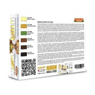 Lifecolor CS53 Acrylic paint set NMM Gold 6x22ml – image 2