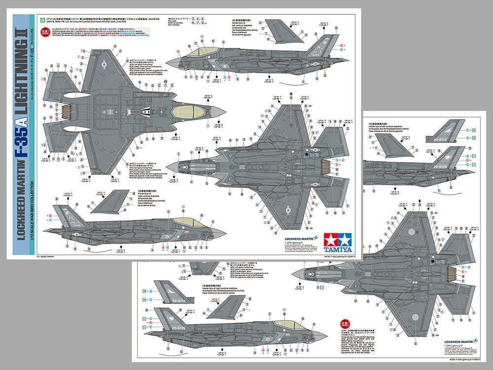 Tamiya 60792 Lockheed Martin F-35A Lightning II 1/72 – zdjęcie 13