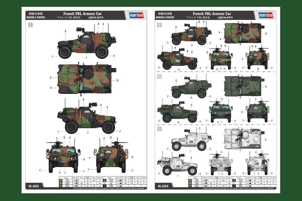Hobby Boss 83876 French VBL Armour Car – zdjęcie 3