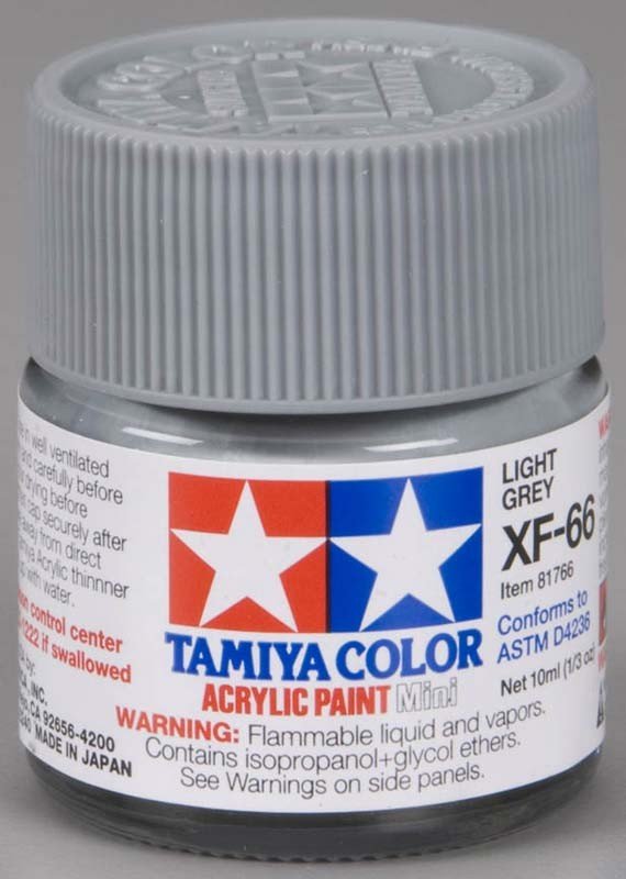 Tamiya XF66 Light Grey (81766) Acrylic paint 10ml – zdjęcie 2