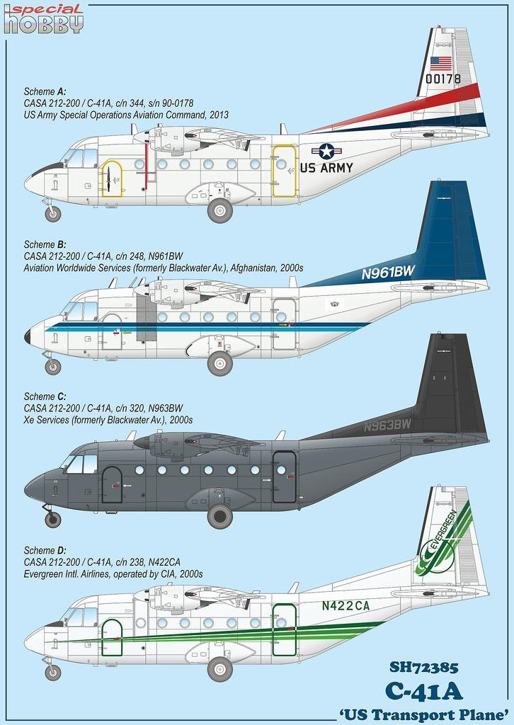Special Hobby 72385 C-41A &amp;#39;US Transport Plane&amp;#39; 1/72 – zdjęcie 2