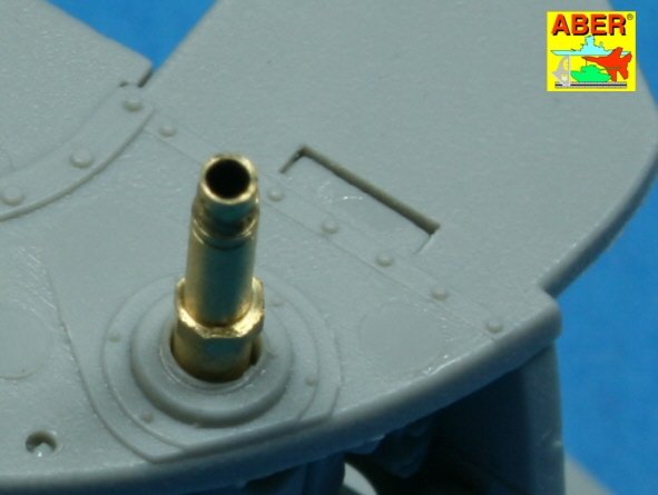 Aber A32010 Set of 2 barrels for German aircraft 30mm machine cannons MK 108 with blast tube 1/32 – zdjęcie 6