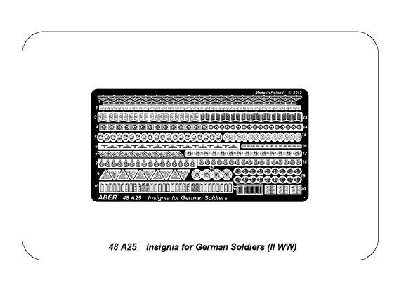 Aber 48A25 Insignia for German Soldiers (II WW) – zdjęcie 5