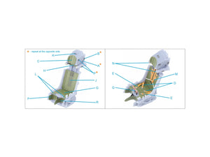 Quinta Studio QR+32041 K-36L (late) ejection seat (for Su-25/Su-25SM aircraft since 2008) (All kits) 1/32 – zdjęcie 8