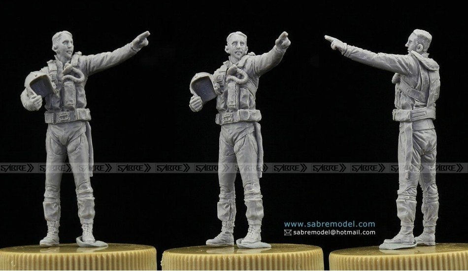 Saber 4801 USNavy F-14A &amp;quot;Tomcat&amp;quot; Pilot Team (1980s) 1/48 – image 3