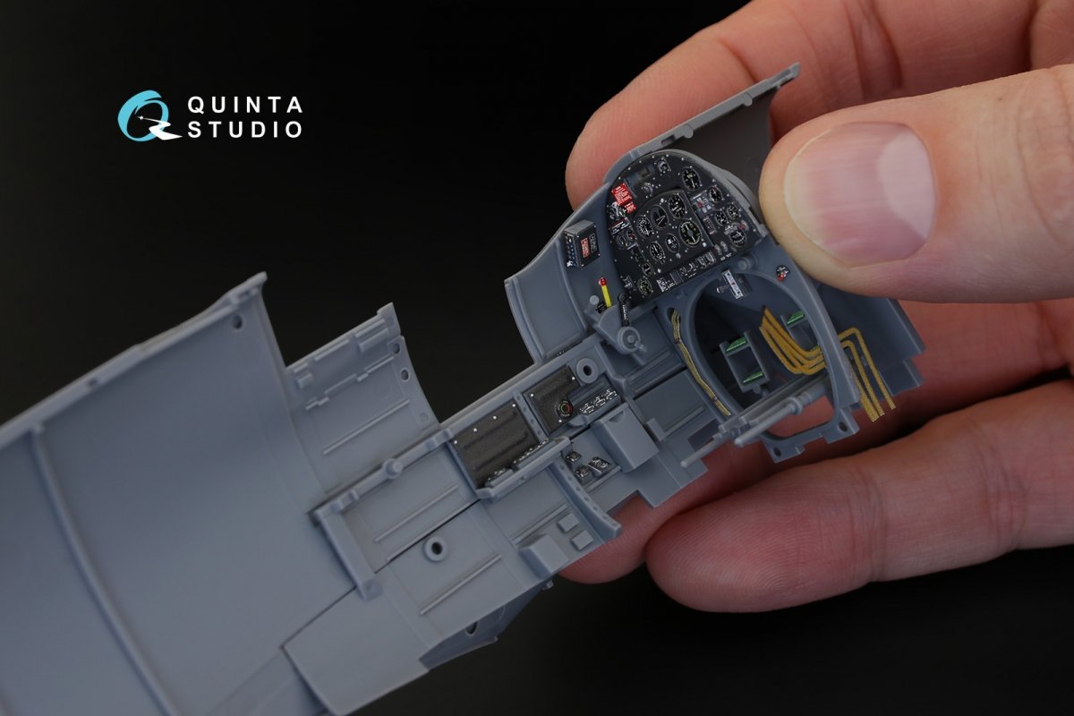 Quinta Studio QD32018 Spitfire Mk.IX 3D-Printed &amp;amp; colored Interior on decal paper (for Tamiya kit) 1/32 – image 9