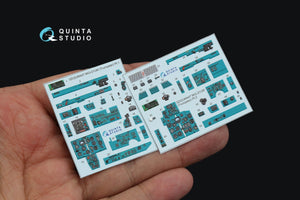 Quinta Studio QDS-48447 MiG-21UM 3D-Printed coloured Interior on decal paper (Trumpeter) (Small version) 1/48 – zdjęcie 3