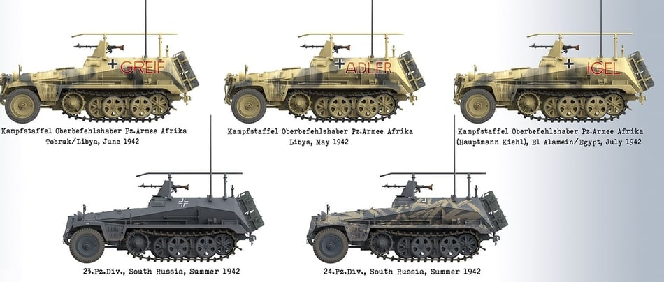 Das Werk DW16019 Sd.Kfz. 250/3 Ausf. A Leichter Funkpanzerwagen / Sonderkraftfahrzeug 250 1/16