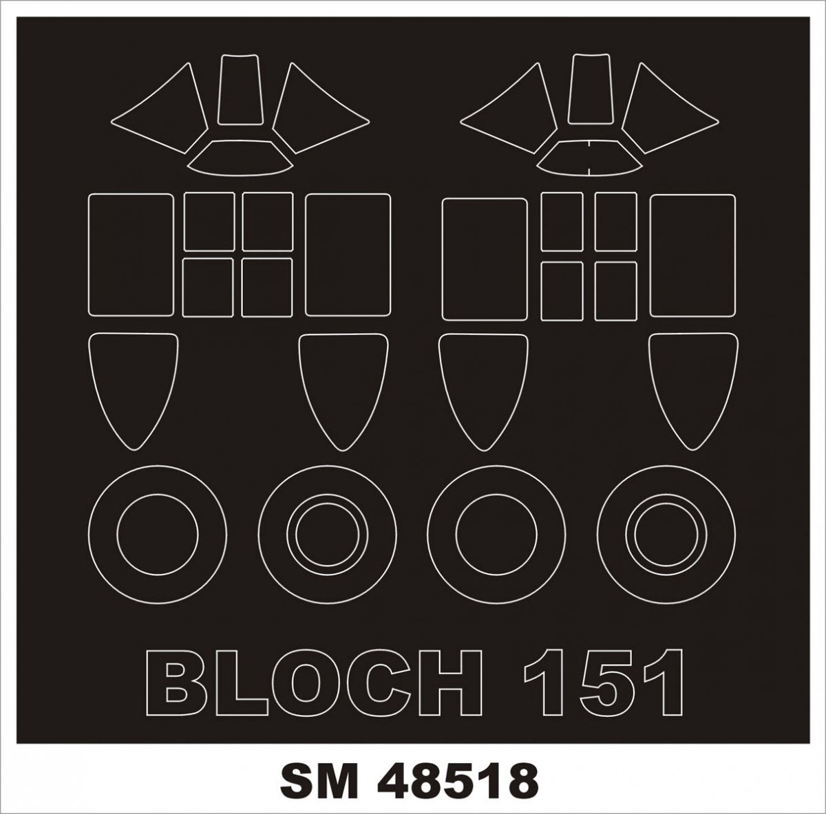 Montex SM48518 BLOCH 151 DORA WINGS 1/48
