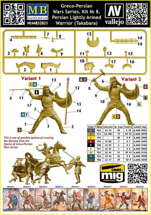 Master Box 32021 Greco-Persian Wars Series. Persian Lightly Armed Warrior (Takabara) 1/32 – image 3