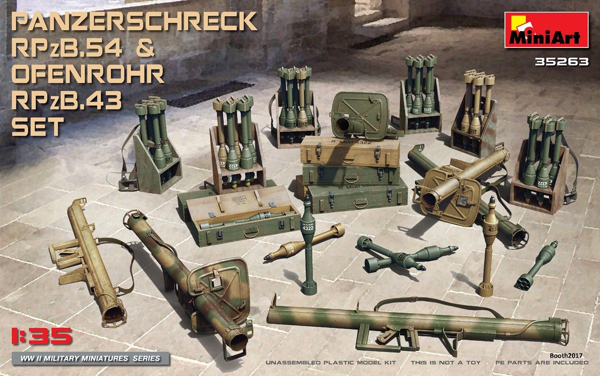 MiniArt 35263 PANZERSCHRECK RPzB.54 &amp;amp; OFENROHR RPzB.43 SET (1/35)