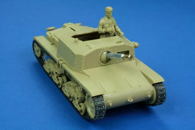 RB Model 35B103 75mm L/18 Barrel for italian Semovente M40 1/35 – zdjęcie 3