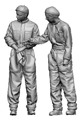 Glowel Miniatures 35039 Polish tank crew fixing engine 1/35 – image 2