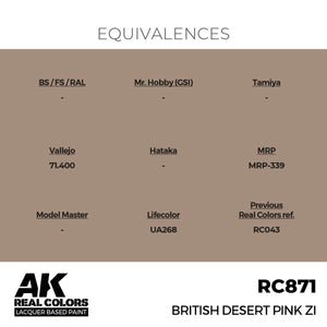 AK Interactive RC871 British Desert Pink ZI 17 ml – zdjęcie 3