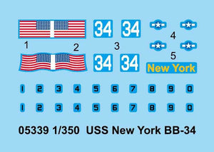 Trumpeter 05339 USS New York BB-34 1/350 – image 4