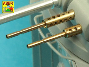 Aber 35L-274 Armament for French Light Armored Car AML-60-7, barrel for 7.62mm Macxhine guns x 2 pcs. 90mm mortar 1/35 – image 3