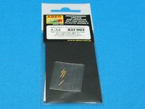 Aber A32003 Set of 4 barrels tips for German 7.92 mm MG 17 aircraft machine guns (1/32) – image 3