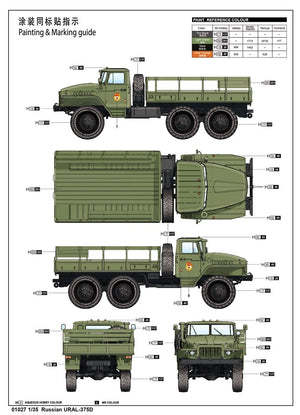 Trumpeter 01027 Russian URAL-375D – zdjęcie 3
