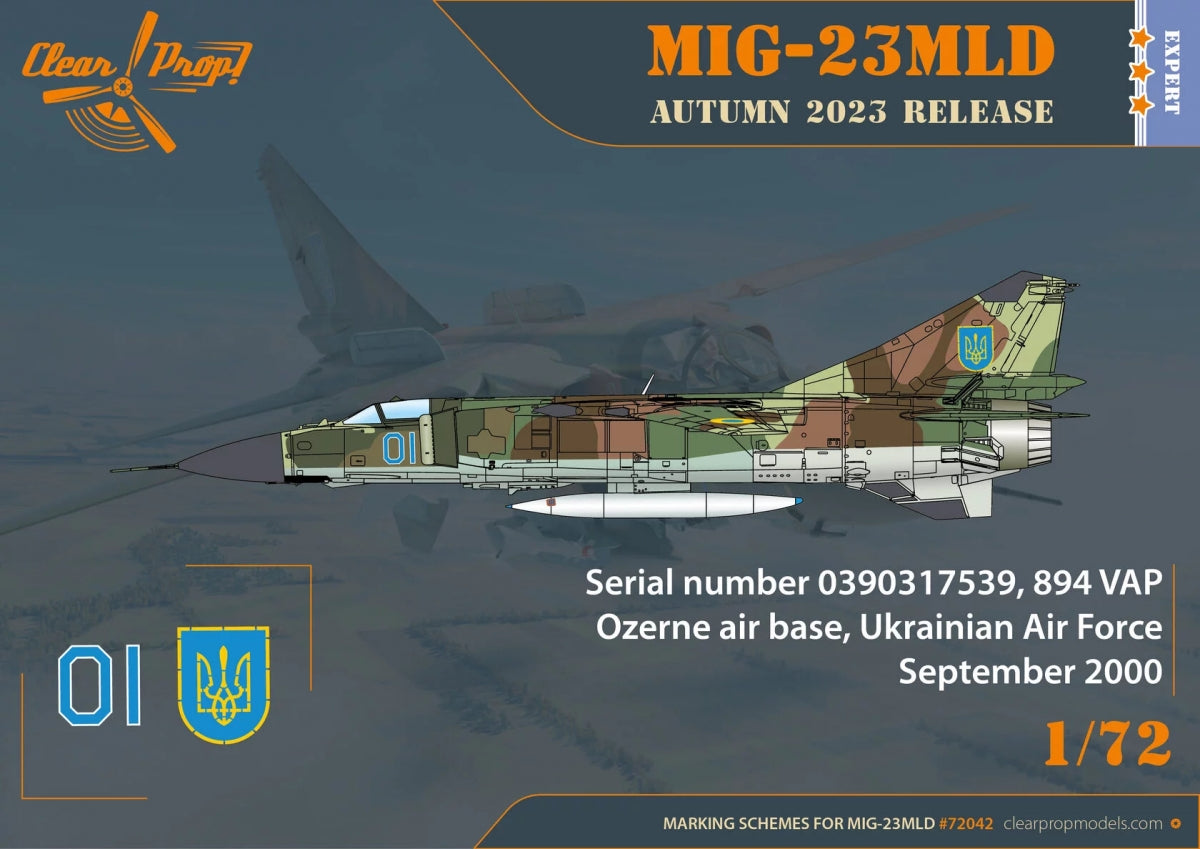 Clear Prop! CP72042 MiG-23MLD The last Ukrainian Flogger-К EXPERT KIT 1/72 – zdjęcie 4