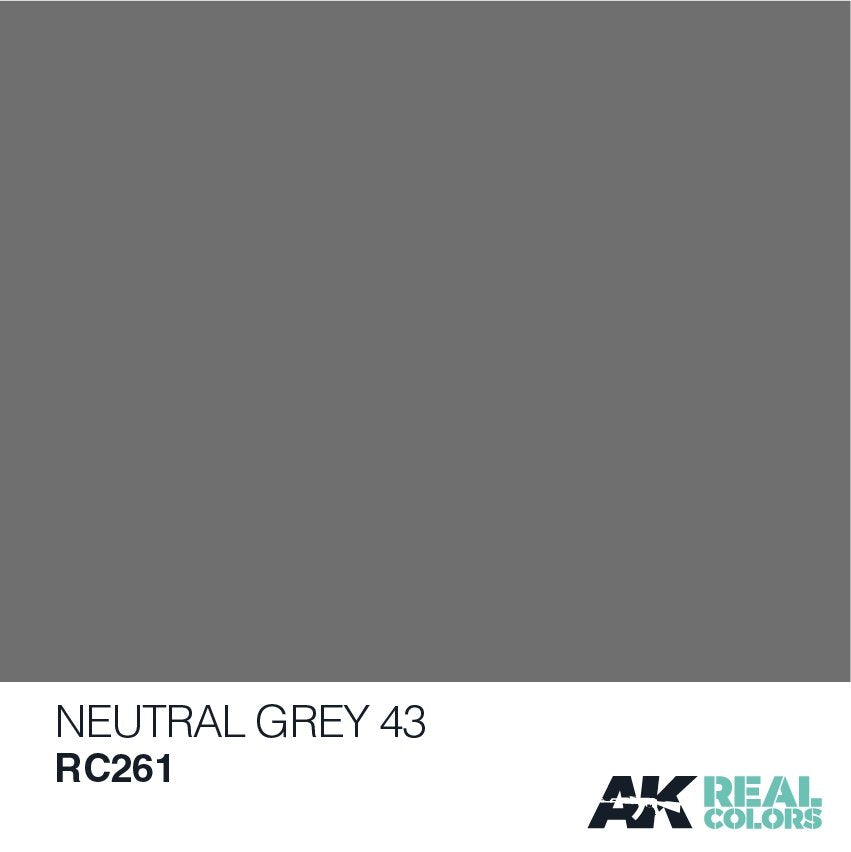AK Interactive RC261 NEUTRAL GREY 43 10ML – zdjęcie 2