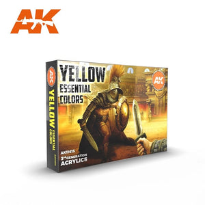 AK Interactive AK11615 YELLOW ESSENTIAL COLORS 3GEN SET 6x17 ml – image 2