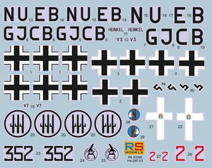 RS Models 92290 Heinkel He-280 V-3 1/72 – zdjęcie 3