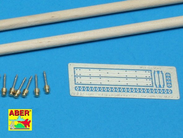 Aber 35D09 Telegraph - pillar set for 1 cross bars with 8 insulators each 1/35 – image 2