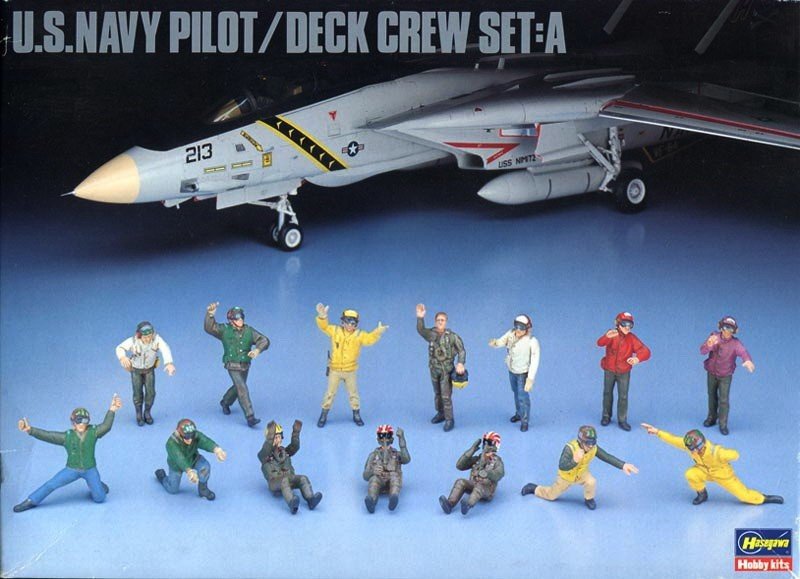 Hasegawa X48-6 U.S. NAVY PILOT DECK CREW SET C 1/48