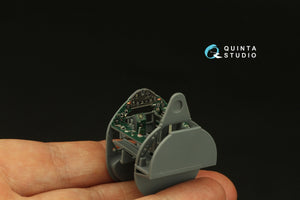 Quinta Studio QD48403 F4F-4 Wildcat 3D-Printed &amp;amp; coloured Interior on decal paper (Eduard) 1/48 – zdjęcie 3