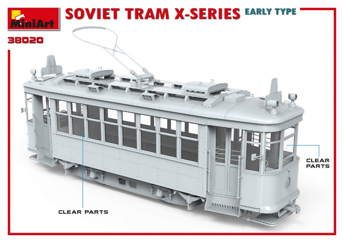 MiniArt 38020 SOVIET TRAM X-SERIES. EARLY TYPE 1/35 – zdjęcie 7